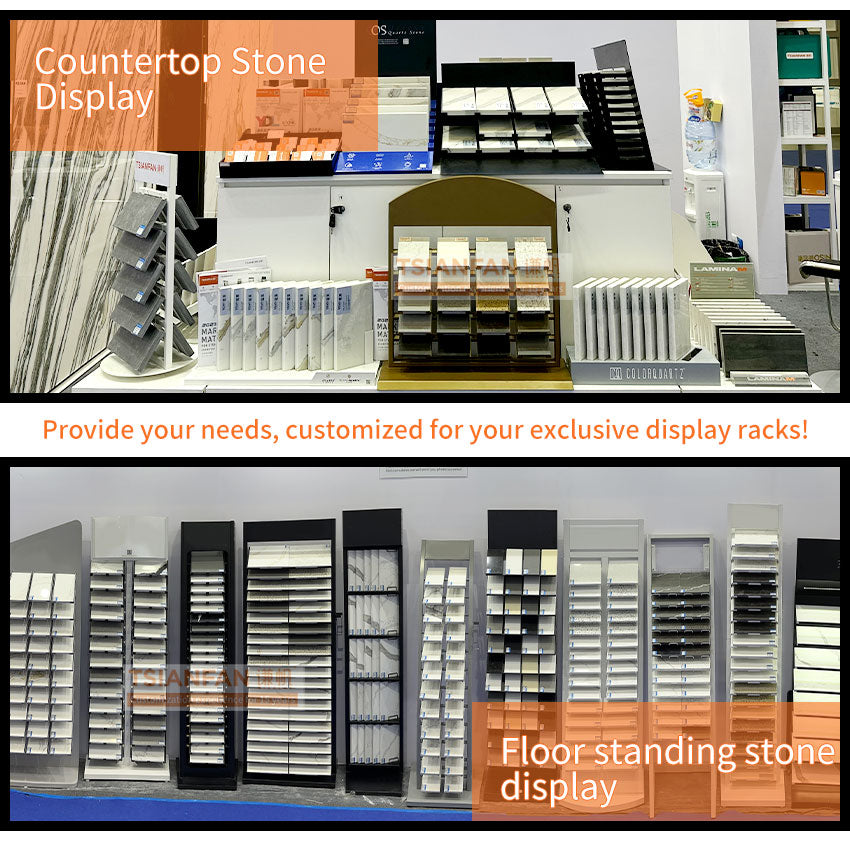 tile display systems stone push-pull display stand-CT011