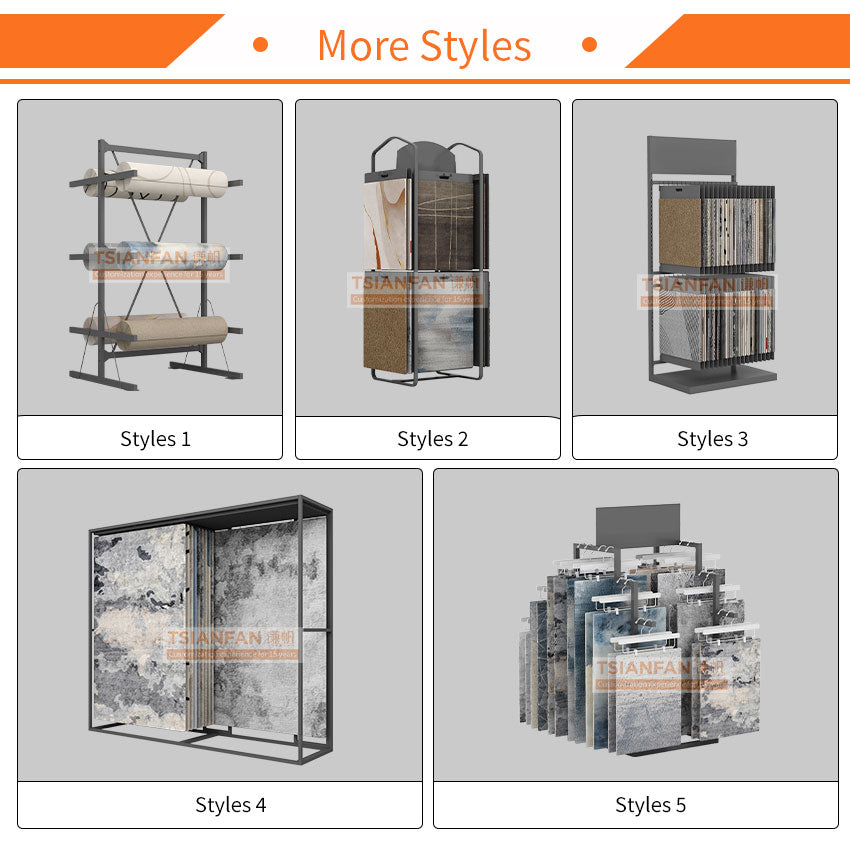 carpet rotating display stand carpet sample display rack-DF001