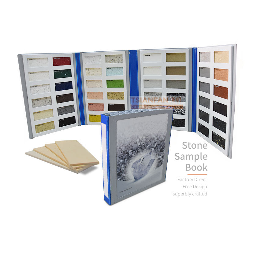 four folders stone display book plastic catalogue-PY-B