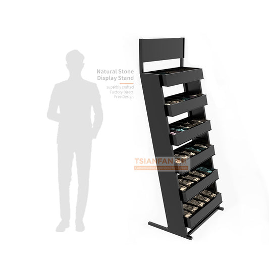 rock display stand cobblestone display rack-SE109