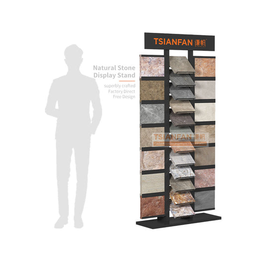 stone sample display rack flooring stands-SW356