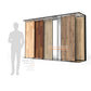 wooden floor push-pull display stand flooring displays-WT4006