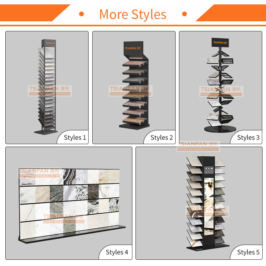 display stand for exhibition quartz sample display ideas-SRL008