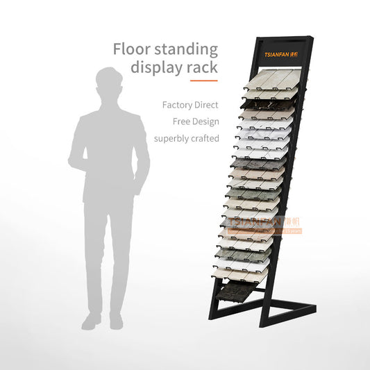 granite sample display rack floor tiles display-SRL085