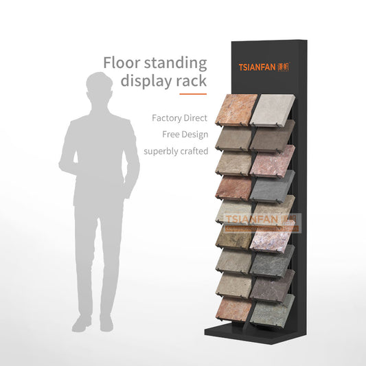 granite sample display stands metal granite display rack-SRL097