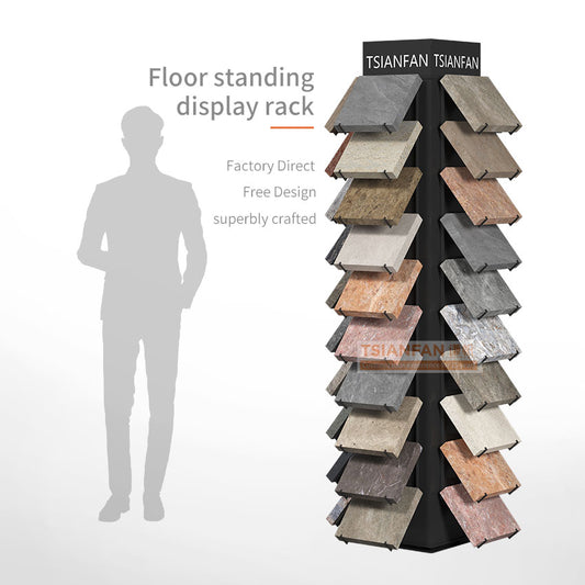 stone sample show rack stone product display rack-SRL909