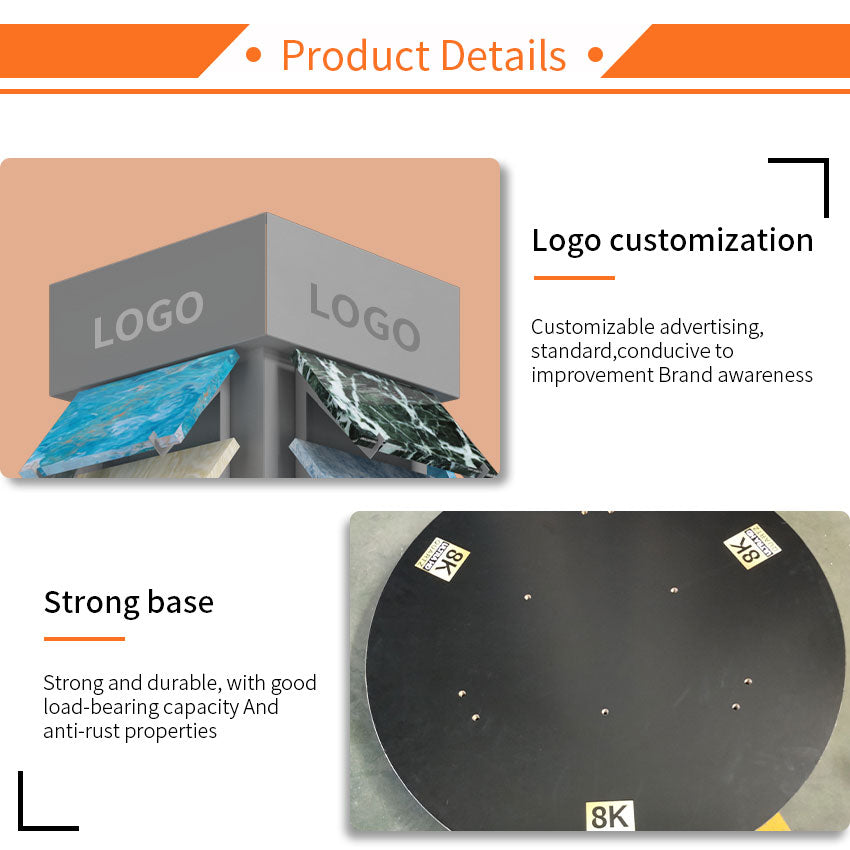 stone sample show rack stone product display rack-SRL909
